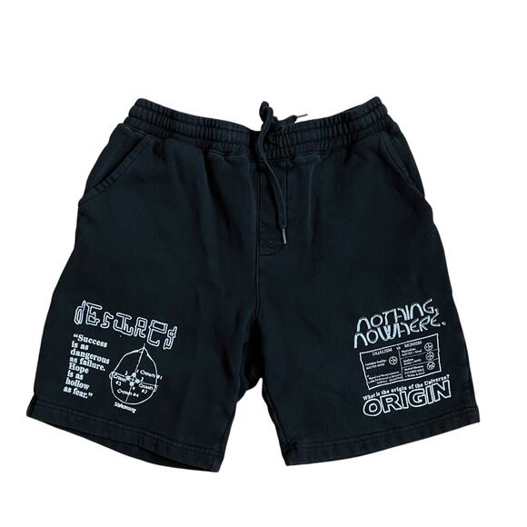 Nothing, Nowhere Band Merch Black Sweat Shorts Small Trap Emo Rap - Picture 1 of 6